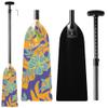 Z&J SPORT Adjustable Dragon Boat Paddle, IDBF Approved Carbon Fiber Paddle, Graphic Paddle with Adjuster for Dragon Boat Race with Adjustable T Handle (Range: 43-52 /110cm-132cm) (HM568)