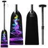 Z&J SPORT Adjustable Dragon Boat Paddle, IDBF Approved Carbon Fiber Paddle, Graphic Paddle with Adjuster for Dragon Boat Race with Adjustable T Handle (Range: 43-52 /110cm-132cm) (HJ05)