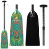 Z&J SPORT Adjustable Dragon Boat Paddle, IDBF Approved Carbon Fiber Paddle, Graphic Paddle with Adjuster for Dragon Boat Race with Adjustable T Handle (Range: 43-52 /110cm-132cm) (HJ06)