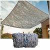 Xrdbfd Camouflage Netting Grey, 2x4/3x6/4x6/4x8/5x6/5x8m Military Camo Shade Net, Hunting/Camping/Decoration Camouflage Net Sunscreen,8x8m(26.2 * 26.2ft) view 1