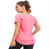 Abrooical Womens Wicking T Shirts Short Sleeve Running Shirt Athletic Lightweight Workout Training Yoga Tops Blitz Red X-Large view 4