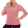 Boladeci 1/4 Zip Pullover Womens Long Sleeve Shirts for Women Sun Protection Swim Athletic Tops Swimwear Casual Sports Athleisure view 1