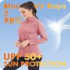 Boladeci 1/4 Zip Pullover Womens Long Sleeve Shirts for Women Sun Protection Swim Athletic Tops Swimwear Casual Sports Athleisure view 3