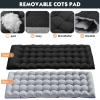 MOPHOTO Oversized Folding Camping Cot for Adults, 78" x 32" XXL Heavy Duty Sleeping Cots for Adults Portable Sleeping Bed Outdoor Camp Cot with Mattress for Home Camp Office Nap view 4