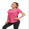 Abrooical Running Shirts Women Short Sleeve Yoga Loose Fit Workout Tees for Women Sports Tops Red XXX-Large view 4