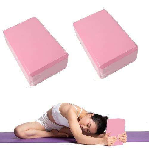 RIPTEADRY Yoga Blocks 2 Pack, Premium EVA Foam Blocks for Yoga, Pilates, Meditation, High Density Non-Slip Yoga Brick Foam Blocks, Yoga Accessories for Women, 9''x6''x3''