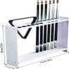 OSCCAR Pool Cue Stick Holder -Billiard Stick Stand,Stylish Premium -Stable Structure,Ball Cue Stand Rack,Holds 12 Cues,Stand Billiard Pool Cue,Black Wood Grain view 2