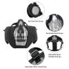 Yzpacc Airsoft Half Face Mask with Goggles Hat Set Tactical Masks Full Face Paintball Mask Ear Protective Baseball Cap for CS Halloween and Cosplay Game (4) view 4