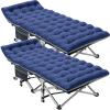 MOPHOTO Folding Camping Cot for Adults, Heavy Duty Sleeping Cot for Adults Portable Sleeping Bed Outdoor Cot Bed for Home Camp Office Use view 1