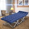 MOPHOTO Folding Camping Cot for Adults, Heavy Duty Sleeping Cot for Adults Portable Sleeping Bed Outdoor Cot Bed for Home Camp Office Use view 2