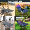 MOPHOTO Folding Camping Cot for Adults, Heavy Duty Sleeping Cot for Adults Portable Sleeping Bed Outdoor Cot Bed for Home Camp Office Use view 3