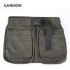 LANSION Multi-functional waterproof outdoor sports waist pack mountaineering travel multi-pocket zipper fashion waist bag (Army Green) view 2