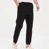 JEsilunmaMY Stretch Slacks for Men Elastic Waist Cotton Athletic Jogger Sweatpants Casual Loose Track Lounge Pencil Pants (Black,3X-Large) view 2