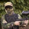Airsoft Half Face Mask with Goggles Hat Set Tactical Masks Full Face Paintball Mask Ear Protective Baseball Cap for CS Halloween and Cosplay Game (3) view 2
