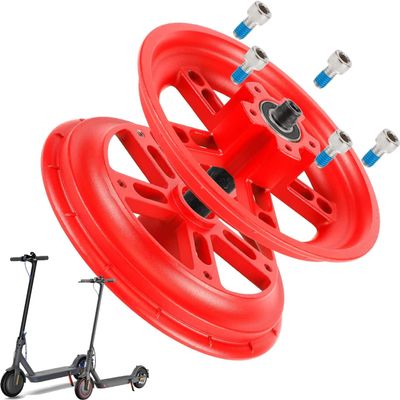 ulip Split Hub Set Xiaomi Scooter Rear Wheel Hub Repair Spare Parts Rear Solid Tire Rim Wheel Replacement for Xiaomi Pro Pro2 Electric Scooter (97.2mm)