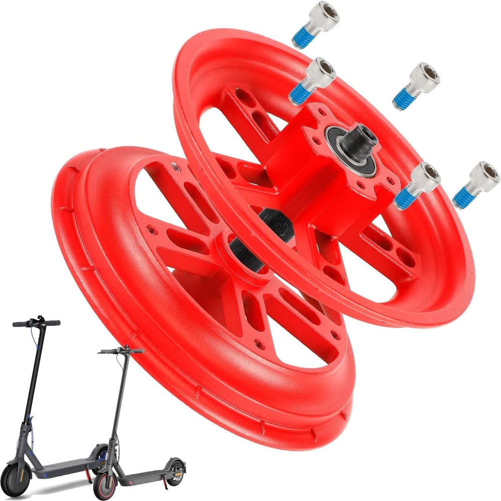 ulip Split Hub Set Xiaomi Scooter Rear Wheel Hub Repair Spare Parts Rear Solid Tire Rim Wheel Replacement for Xiaomi Pro Pro2 Electric Scooter (97.2mm)