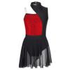Loyan Kids Girls Ballet Leotard Contemporary Dance Costume Dancewear Modern Jazz Latin Lyrical Dance Dress Red 6 Years view 3