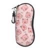 Cute Pigs Soft Sunglasses Case for Men Women, Ultra Light Neoprene Zipper Eyeglass Portable Glasses Case with Belt Clip view 1