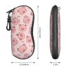Cute Pigs Soft Sunglasses Case for Men Women, Ultra Light Neoprene Zipper Eyeglass Portable Glasses Case with Belt Clip view 2