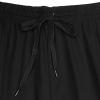 Summer Running Shorts for Men Casual Elastic Waist Drawstring Lounge Shorts Stylish Outdoor Jogger Sweat Shorts (Black,4X-Large) view 2