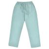 JEsilunmaMY Men's Casual Linen Pants Elastic Waist Drawstring Pocket Lounge Pants Plus Size Loose Fit Straight Leg Trousers (Light Green,4X-Large) view 1