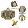 Yzpacc Airsoft Half Face Mask with Goggles Patch Hat Set Tactical Masks Full Face Ear Protective Baseball Cap for CS Halloween and Game view 4