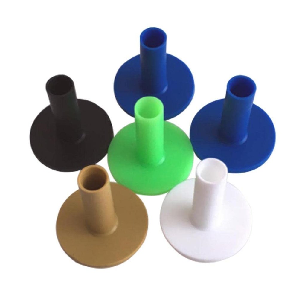 pistro Bulk 6 Sport Golf Tees Performance Rubber Driving Range Holder for Practice Mat - Choice of Sizes - 54mm