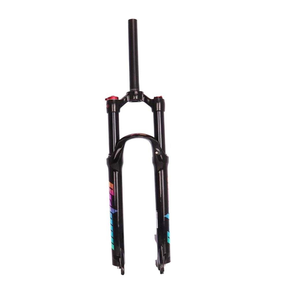 pistro Strong Bike Suspesion Fork High Strength Road Bicycle Remote Lockout Forks Shockproof 220mm Travel Front Fork Black - 29inch