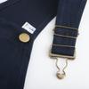 GRANDWISH Boys Canvas Bib Overalls, Kid's Navy Overalls, 8 view 4