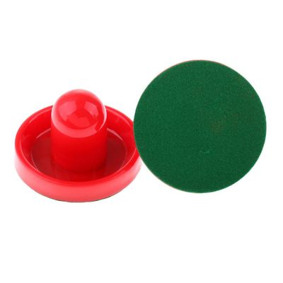 pistro 2Pcs Air Hockey Table Felt Pusher Indoor Game - Choice of Color and Size - Red, Large