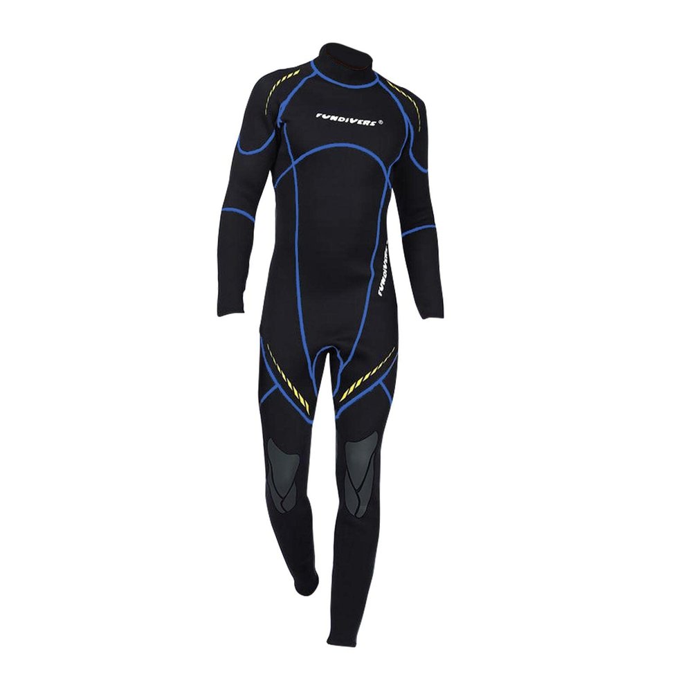 pistro 3mm Men Scuba Wetsuit Diving Surfing Swimming Scuba, Simple Classic Design, Easy-Pull, Rear Zipper for Safety - XXL