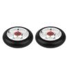 pistro 1 Pair Wheels 100mm - Pro Scooter Wheels 100mm Pair - Replacement PU Wheels for Stunt Scooter Accessories Spare Parts, Durable, Easy Install - Silver view 1