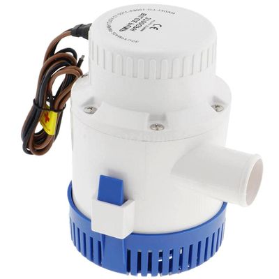 pistro High Flow Submersible Marine Bilge Pumps Boat Plumbing Electric Water Pumps, Vibrationless Silent Operation - 3700GPH 24V