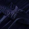 JEsilunmaMY Men's Loose Casual Summer Shorts Elastic Waist Stretch Comfy Sleep Shorts Solid Color Pajama Short with Pocket (Dark Blue,Large) view 3
