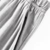 JEsilunmaMY Men's Athletic Sweatpants Plus Size Casual Pajama Pants with Elastic Waist Solid Color Thin Sleep Lounge Pants (Light Grey,XX-Large) view 3