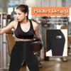 DYUAI Sauna Leggings for women High Waist Sauna Sweat Pants with pocket Compression Workout Legging Sauna Suit(WBH7006-01-L) view 4