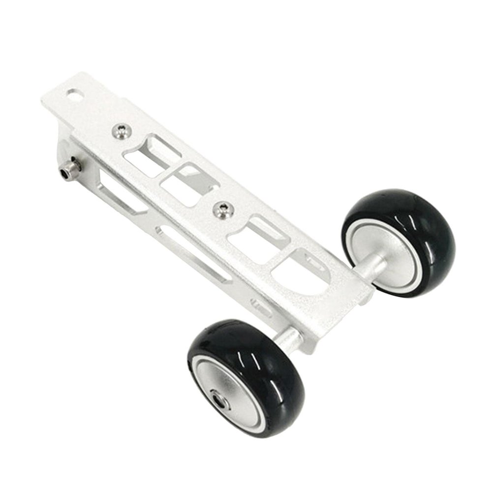 pistro Bike Easywheel Aluminum Alloy BMX Folding Bicycle Easy Wheels for for Birdy 2-3 Series Easy Wheel Parts Accs - Silver