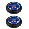 pistro 1 Pair Wheels 100mm - Pro Scooter Wheels 100mm Pair - Replacement PU Wheels for Stunt Scooter Accessories Spare Parts, Durable, Easy Install - Blue view 1