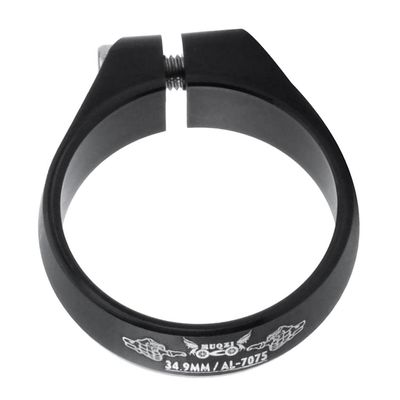 pistro Mountain Road Seatpost Seat Post Clamp 34.9mm Bike Fixed Parts Alloy - Black