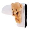 pistro Golf Blade Putter Cover Headcover Protector with Bar Closure Bear - White view 1
