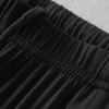 JEsilunmaMY Men's Loose Casual Summer Shorts Elastic Waist Stretch Comfy Sleep Shorts Solid Color Pajama Short with Pocket (Black,X-Large) view 2