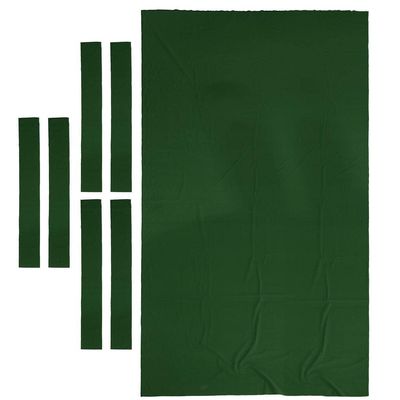 pistro Premium 8ft Pool Table Cloth Felt Snooker Billiard Tablecloth Accessories - Green