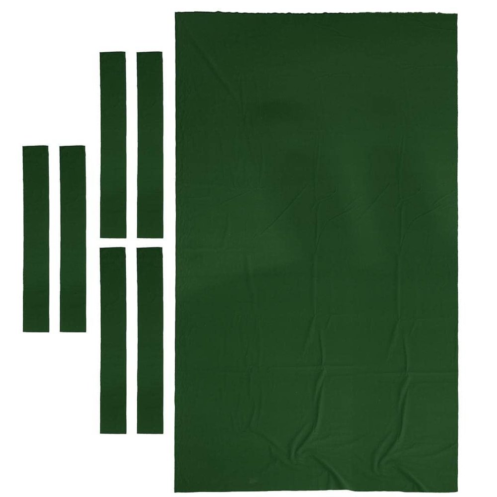 pistro Premium 8ft Pool Table Cloth Felt Snooker Billiard Tablecloth Accessories - Green