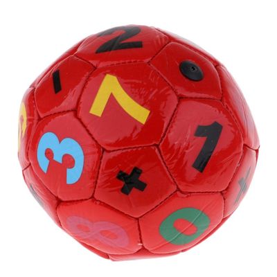 pistro Mini Official Size 2 Kids Football Soccer Ball for Unisex Boys Girls - Red