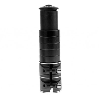 pistro CNC Metal Handlebar Fork Stem Riser Rise Up Extender Head Up Adaptor - Black