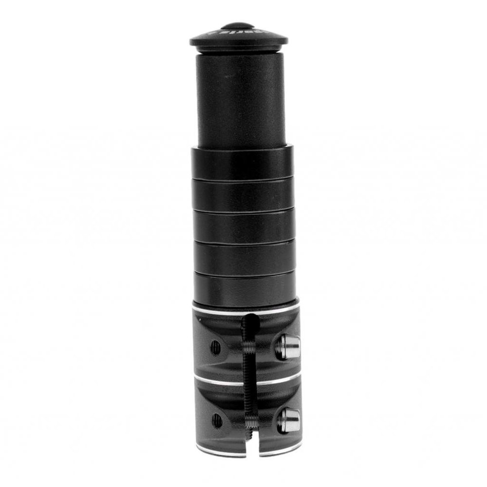pistro CNC Metal Handlebar Fork Stem Riser Rise Up Extender Head Up Adaptor - Black