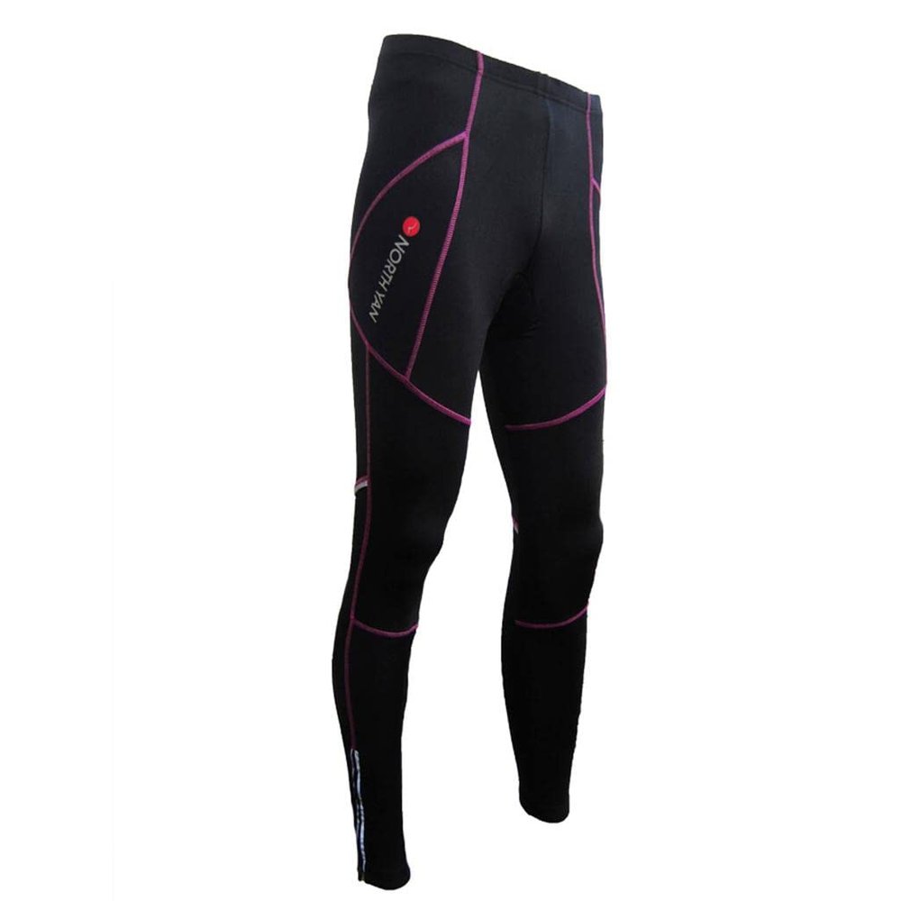 pistro Pants for Women Cycling Tight Winter Thermal 3D Padded Long Leggin Pants - Black, 2XL