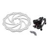 pistro Mechanical Disc Brake Caliper with 160mm Rotors for Road Bike - Rear Caliper Rotor view 1