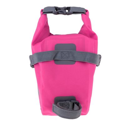 pistro Cycling Saddle Pouch Rear Tail Seat Bag under-seat Storage for Outdoor Riding (Pink)