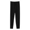 JEsilunmaMY Men's Athletic Sweatpants Plus Size Casual Pajama Pants with Elastic Waist Solid Color Thin Sleep Lounge Pants (Black,5X-Large) view 1